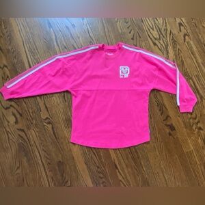 Women’s Disney World Spirit jersey hot pink and silver size small